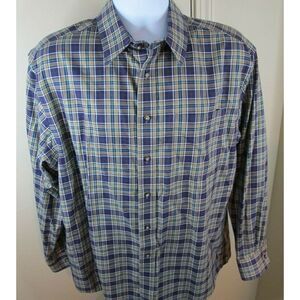 Men's Large Jos. A. Bank Traveler's Collection Long Sleeve Button Down Shirt‎